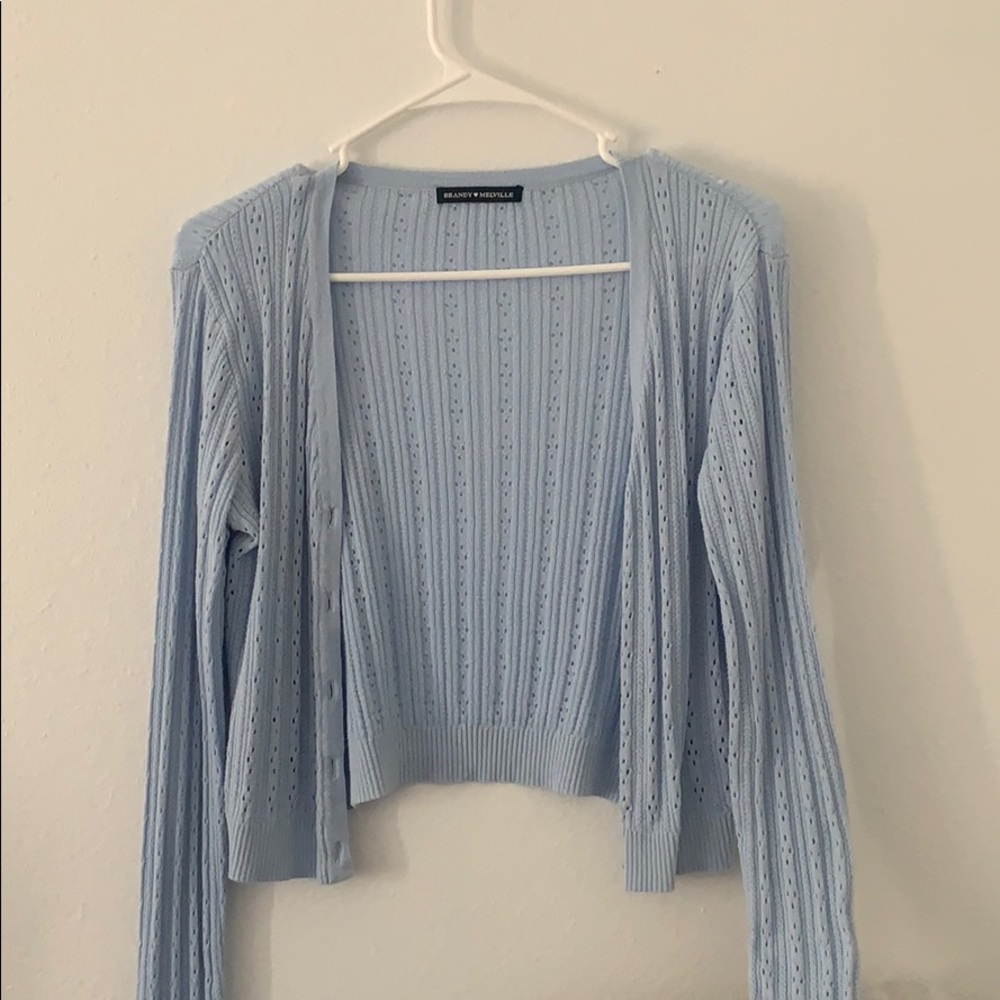 blue brandy melville cardigan